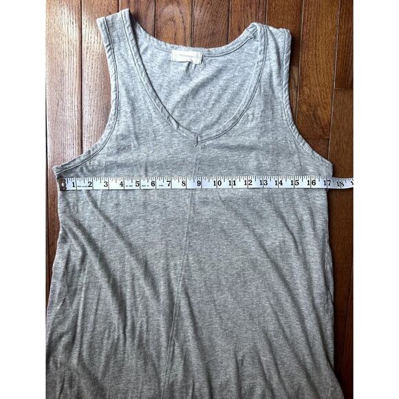 Altar'd State Grey Midi Vneck high low dress Size Medium - Picture 5 of 6
